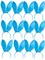 Set Of 12 9.5" Blue Satin Easter Bunny Rabbit Costume Ears Costume Accessories